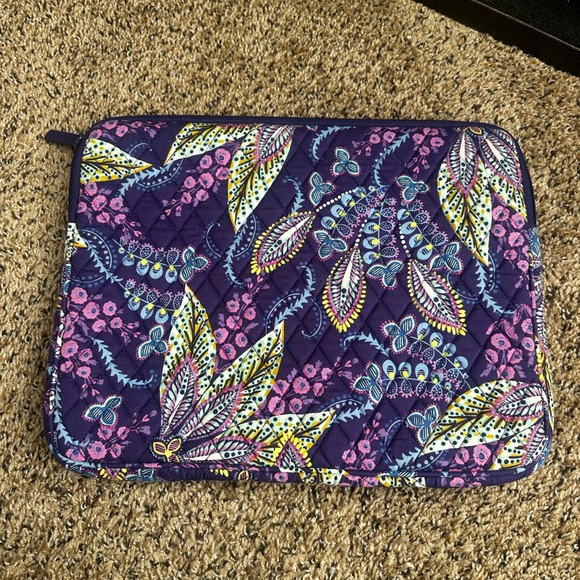 Vera Bradley Handbags - Vera Bradley Purple Floral Laptop Bag